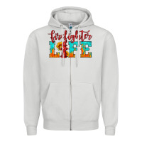 Dove Grey firefighter life Zipper Hoodie - HRA Design Shop