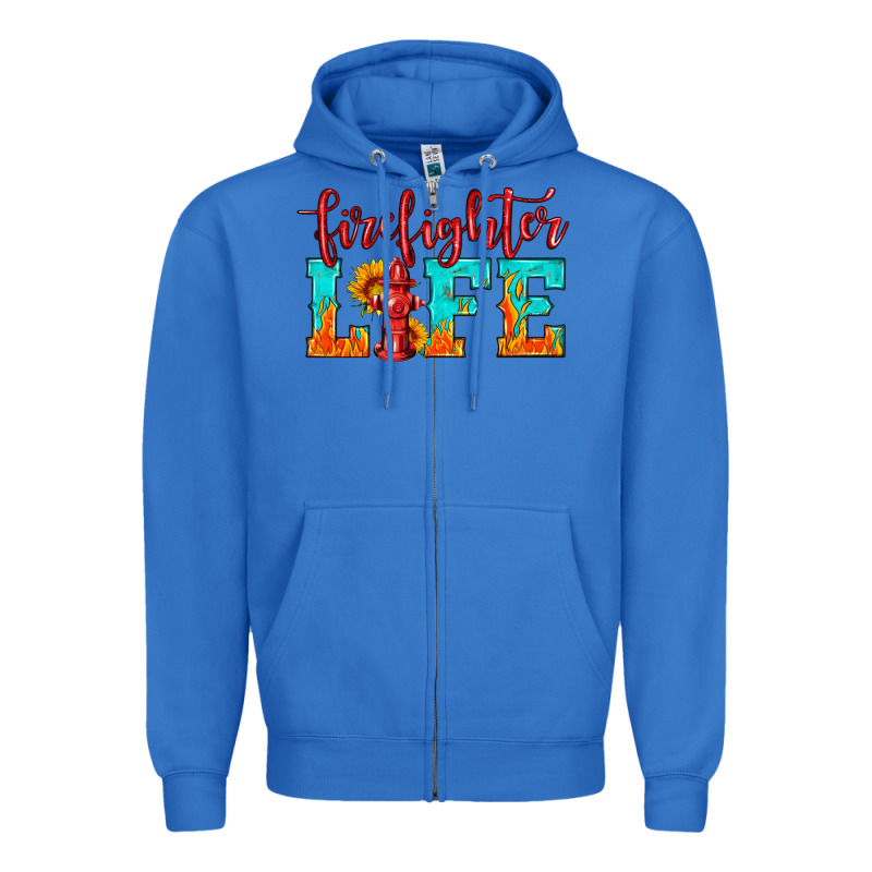 Firefighter Life Zipper Hoodie by HRA Design Shop | Teevron