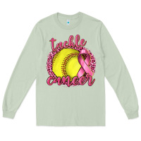 Matcha Tackle Cancer Softball Long Sleeve Tee - texasbilliewilder