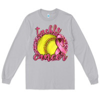 Moon Dust Tackle Cancer Softball Long Sleeve Tee - texasbilliewilder