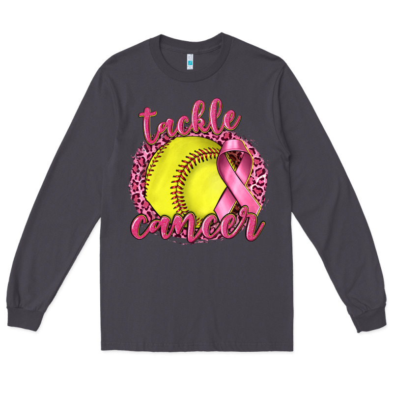 Tackle Cancer Softball Long Sleeve Tee by texasbilliewilder | Teevron