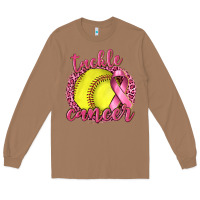 Toasted Coconut Tackle Cancer Softball Long Sleeve Tee - texasbilliewilder
