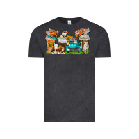Vintage Black farm truck coffee cups Vintage Tee - texasbilliewilder
