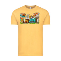 Vintage Mustard farm truck coffee cups Vintage Tee - texasbilliewilder