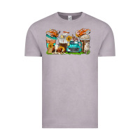 Vintage Zinc farm truck coffee cups Vintage Tee - texasbilliewilder