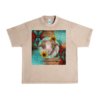 French Oak western merino Urban Heavy Tee - BarkalooDesign