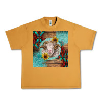 Peanut Butter western merino Urban Heavy Tee - BarkalooDesign