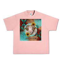 Salmon western merino Urban Heavy Tee - BarkalooDesign