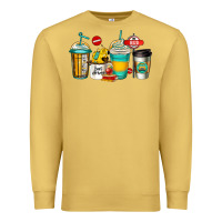 Antique Gold school bus driver coffee cups Premium Sweatshirt - Jasminsmagicworld