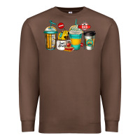Chestnut school bus driver coffee cups Premium Sweatshirt - Jasminsmagicworld