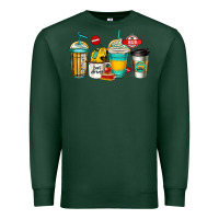 Sports Green school bus driver coffee cups Premium Sweatshirt - Jasminsmagicworld