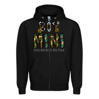 Black boy mini from son up to son down Zipper Hoodie - CowhideDigitalArt