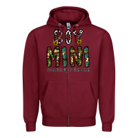 Burgundy boy mini from son up to son down Zipper Hoodie - CowhideDigitalArt