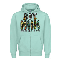 Seafoam boy mini from son up to son down Zipper Hoodie - CowhideDigitalArt