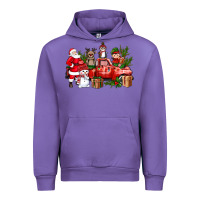 Tulip Santa Snowman Reindeer Penguin Elf Christmas Truck Urban Hoodie - BundleAndBundleShop