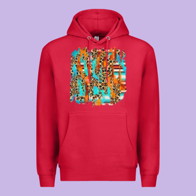 Serape With Leopard Pattern Premium Hoodie Designed By Nancycooperartshop