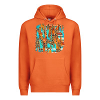 Carrot serape with leopard pattern Premium Hoodie - NancyCooperArtShop