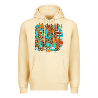 Pina Colada serape with leopard pattern Premium Hoodie - NancyCooperArtShop
