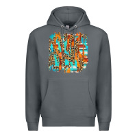 Rock serape with leopard pattern Premium Hoodie - NancyCooperArtShop