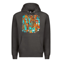 Smoke serape with leopard pattern Premium Hoodie - NancyCooperArtShop