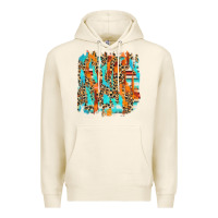 Tofu serape with leopard pattern Premium Hoodie - NancyCooperArtShop