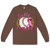 Chestnut Tackle Cancer Baseball Long Sleeve Tee - texasbilliewilder