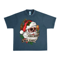 Midnight Navy Kinda merry kinda scary Urban Heavy Tee - RanaPortraitStore