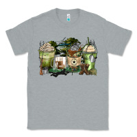 Heather Grey veteran coffee cups Classic Tee - Zillion Design Studio