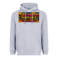 Heather Grey national hispanic heritage month license plate Heavyweight Hoodie - BundleAndBundleShop