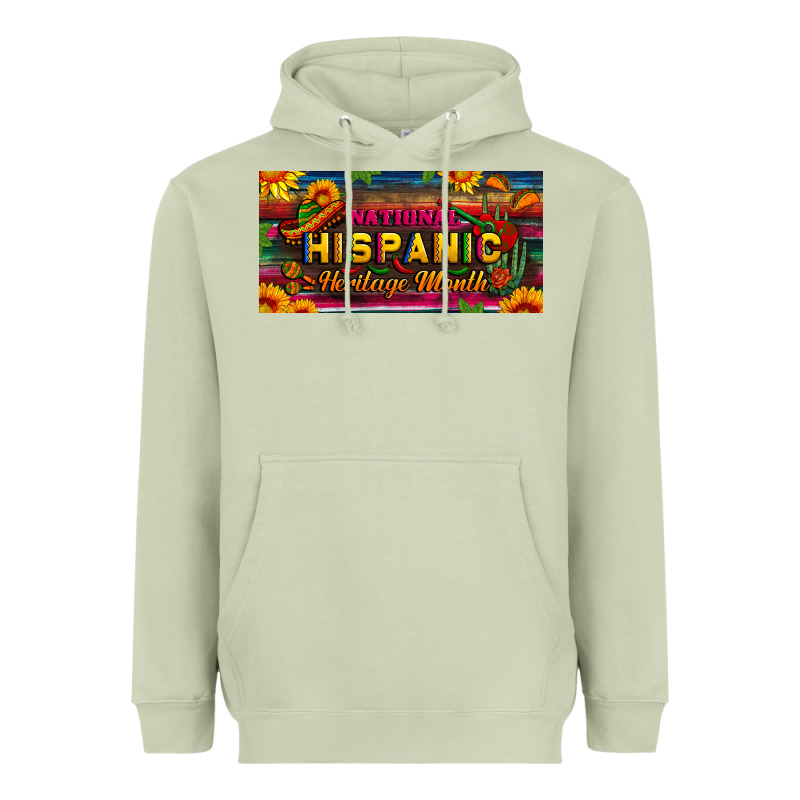 National Hispanic Heritage Month License Plate Heavyweight Hoodie by BundleAndBundleShop | Teevron