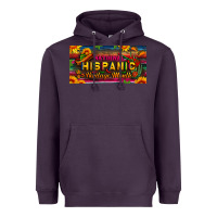 Plum national hispanic heritage month license plate Heavyweight Hoodie - BundleAndBundleShop