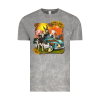 Cloud Rock farm truck with farm animals Vintage Tee - texasbilliewilder