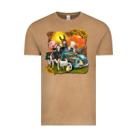 Vintage Camel farm truck with farm animals Vintage Tee - texasbilliewilder