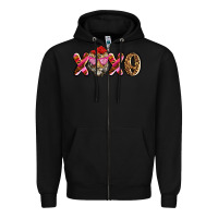 Black xoxo tiger olivia Zipper Hoodie - OliviaCreatesArt