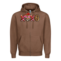 Chestnut xoxo tiger olivia Zipper Hoodie - OliviaCreatesArt