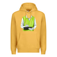 Mustard border collie engineer Premium Hoodie - RanaPortraitStore