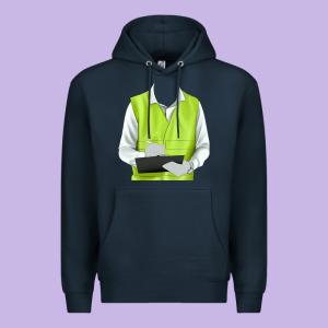 Border Collie Engineer Premium Hoodie Designed By Ranaportraitstore