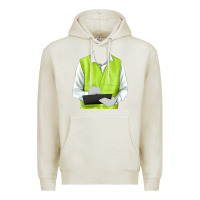 Oatmeal Heather border collie engineer Premium Hoodie - RanaPortraitStore