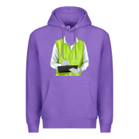 Purple border collie engineer Premium Hoodie - RanaPortraitStore