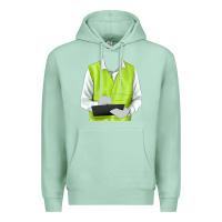 Seafoam border collie engineer Premium Hoodie - RanaPortraitStore