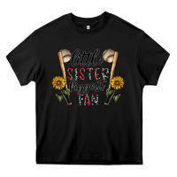 Black little sister biggest fan Heavy Core Tee - CowhideDigitalArt