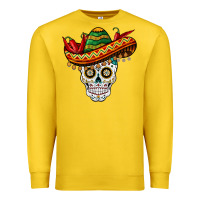 Cinco De Mayo Sombrero Skull Premium Sweatshirt | Teevron