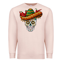 Pale Pink cinco de mayo sombrero skull Premium Sweatshirt - BarkalooDesign