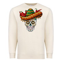 Sandshell cinco de mayo sombrero skull Premium Sweatshirt - BarkalooDesign