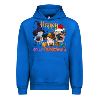 Cobalt Happy Hallothanksmas Cows Urban Hoodie - BundleAndBundleShop