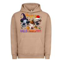 Pigment Burro Happy Hallothanksmas Cows Urban Hoodie - BundleAndBundleShop