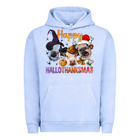 Pigment Grape Ice Happy Hallothanksmas Cows Urban Hoodie - BundleAndBundleShop