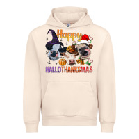 Sandshell Happy Hallothanksmas Cows Urban Hoodie - BundleAndBundleShop