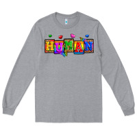 Heather Grey pride human Long Sleeve Tee - Zillion Design Studio