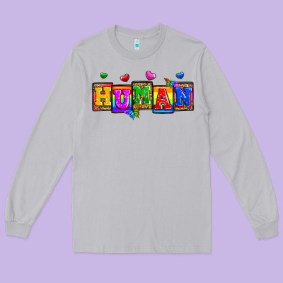 Pride Human Long Sleeve Tee Designed By Zillion Design Studio